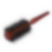 Расческа деревянная, брашинг, D-7,5х23 см, с пластиковыми зубчиками и натуральной щетиной