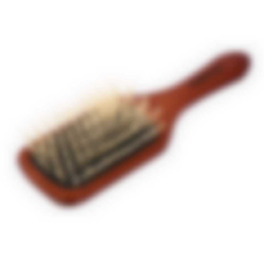 Расческа деревянная, массажная, 20х6х3,5 см, прямоугольник, с деревянными зубчиками