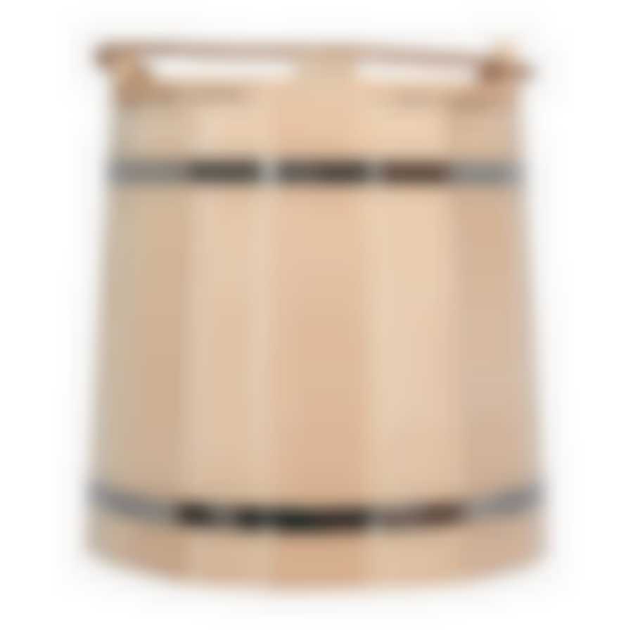 Ведро 18 л, «С лёгким паром», с крышкой, липа