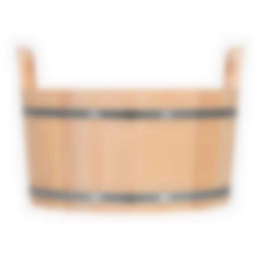 Ушат "шайка", 12 л, с пластиковой вставкой, липа