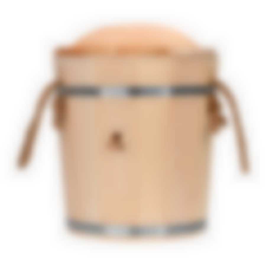 Ведро 10 л, с пластиковой вставкой, с крышкой, липа