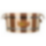 Ушат "шайка", 15 л, "Контраст", с пластиковой вставкой, «С лёгким паром», липа