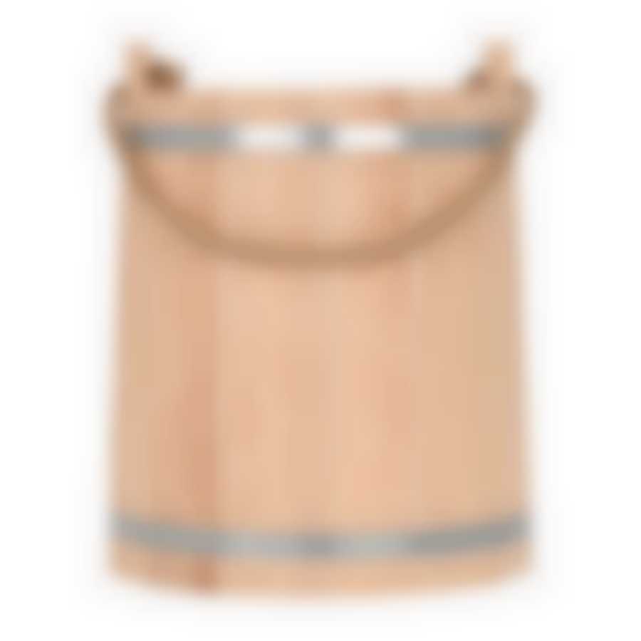 Ведро 9 л, с орнаментом "Цветы", липа