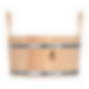 Ушат "шайка", 6,5 л, с нержавеющей вставкой, липа