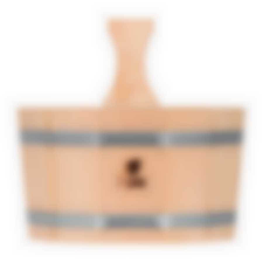 Ушат "шайка", 3,5 л, с нержавеющей вставкой, липа