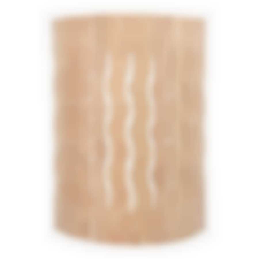 Абажур угловой, с орнаментом "Цветы", 31х9х22 см, липа