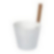 Бадья из алюминия 5 л, белая