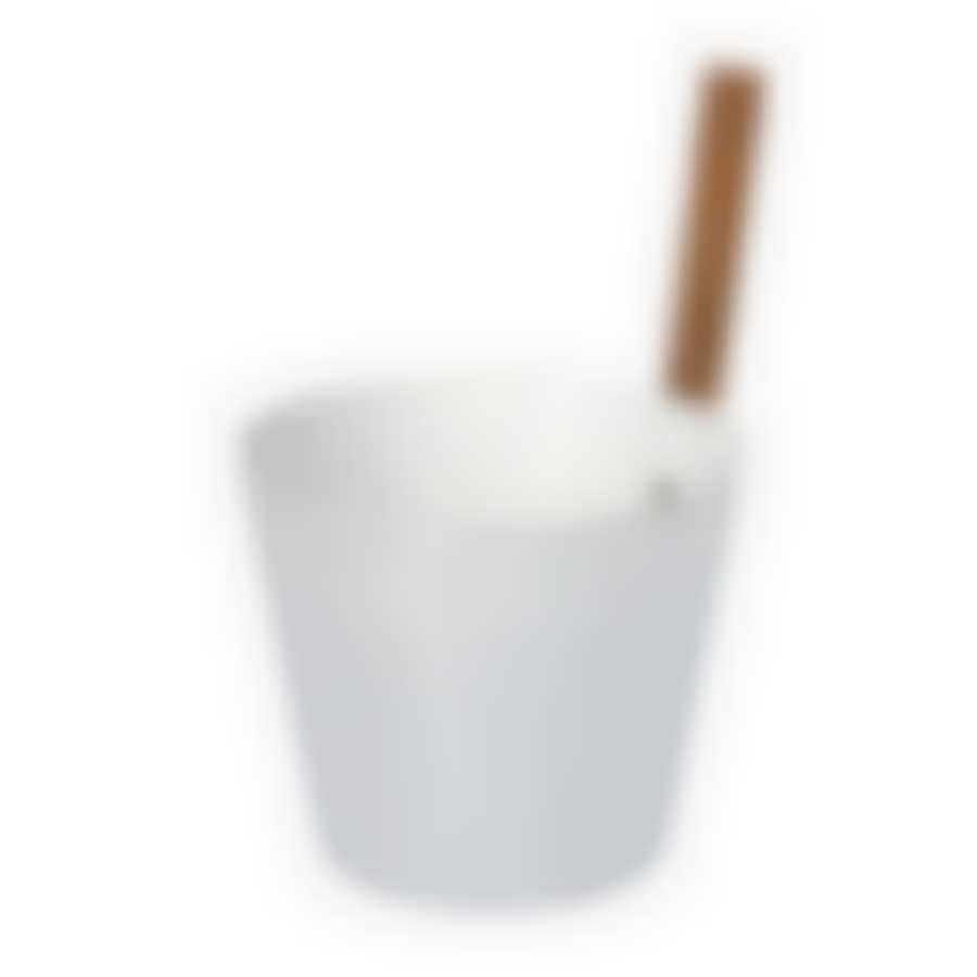 Бадья из алюминия 5 л, белая