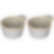 Набор форм для выпечки и сервировки bronco Soul kitchen 2 шт. 8/10*8*4,5см 100мл серый 