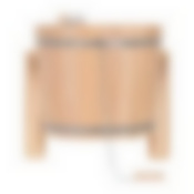 Русский душ 16 л, обливное устр-во c пласт. вставкой и наливным клапаном, с орнаментом "Цветы", липа