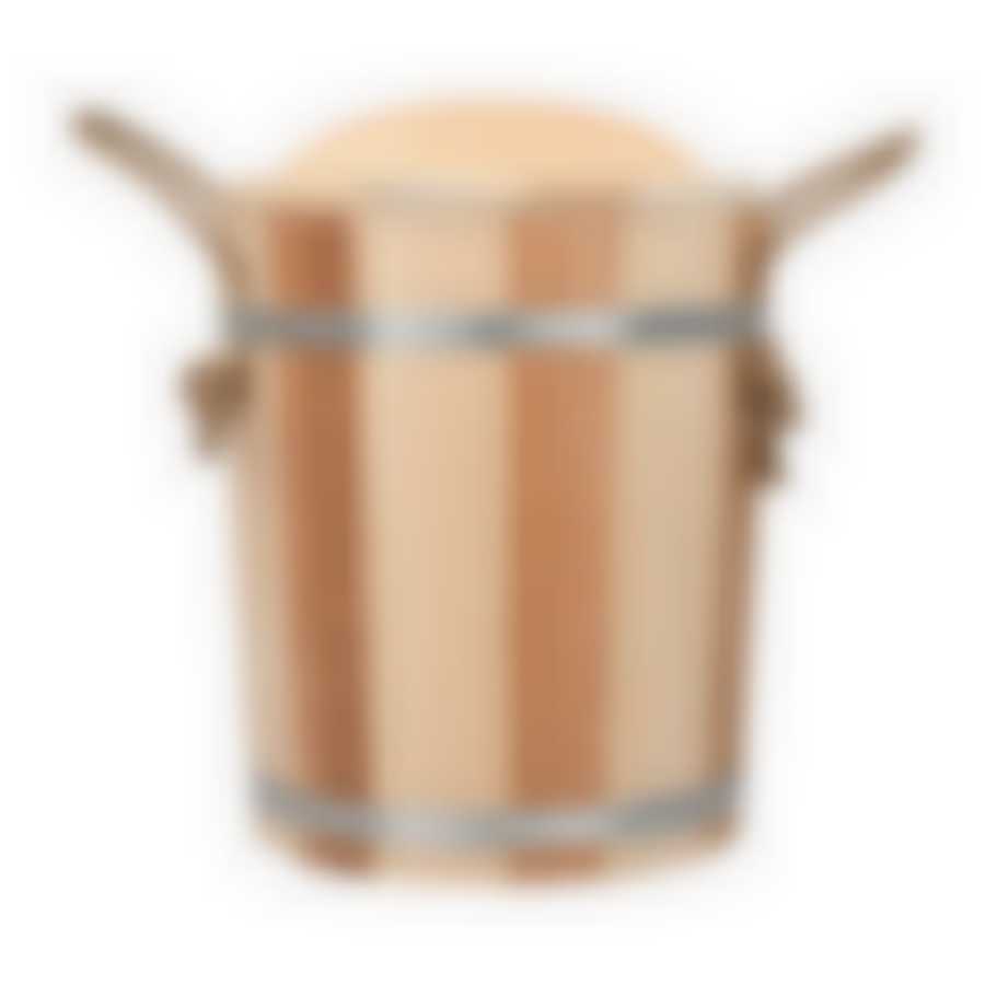 Запарник 9 л, "Контраст" (тиснение), с пластиковой вставкой, с крышкой, липа