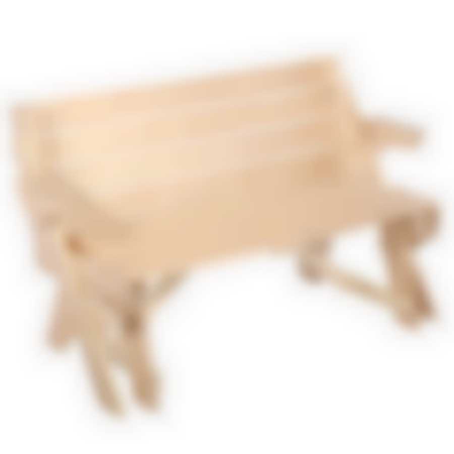 Скамья - стол раскладная, 120х80х40 см, липа