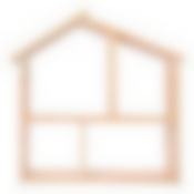 Полка - домик, 60х60х15 см, сосна