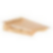 Полка с вешалкой, 3 рожка, 60х28х10 см, липа