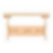 Полка с вешалкой, 3 рожка 29х18х14 см, липа