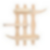 Полка "Бамбук", 54х50х9 см, липа