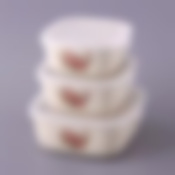 Набор блюд для заливного из 3 шт. "КОРЕЙСКАЯ РОЗА" 750/400/350 мл.