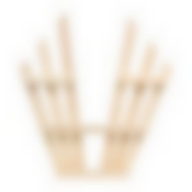 Полка настенная, V-образная, трехъярусная, 67х55х10 см, липа