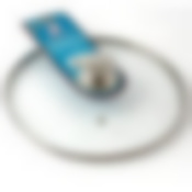 Крышка TimA  стекл. с круглой НЖС ручкой  с метал/обод 18 см низ.