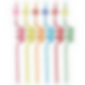 Трубочки для коктейля "Спиральки" 7 шт. Длина 26 см. NEW