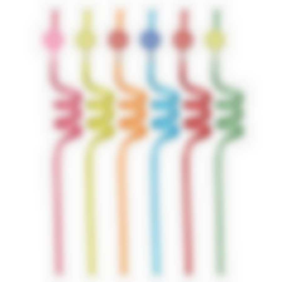 Трубочки для коктейля "Спиральки" 7 шт. Длина 26 см. NEW