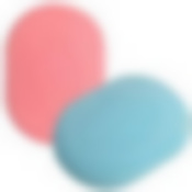 Губка для тела "Колор-овал". Размер 15х11х3 см 2 цв NEW