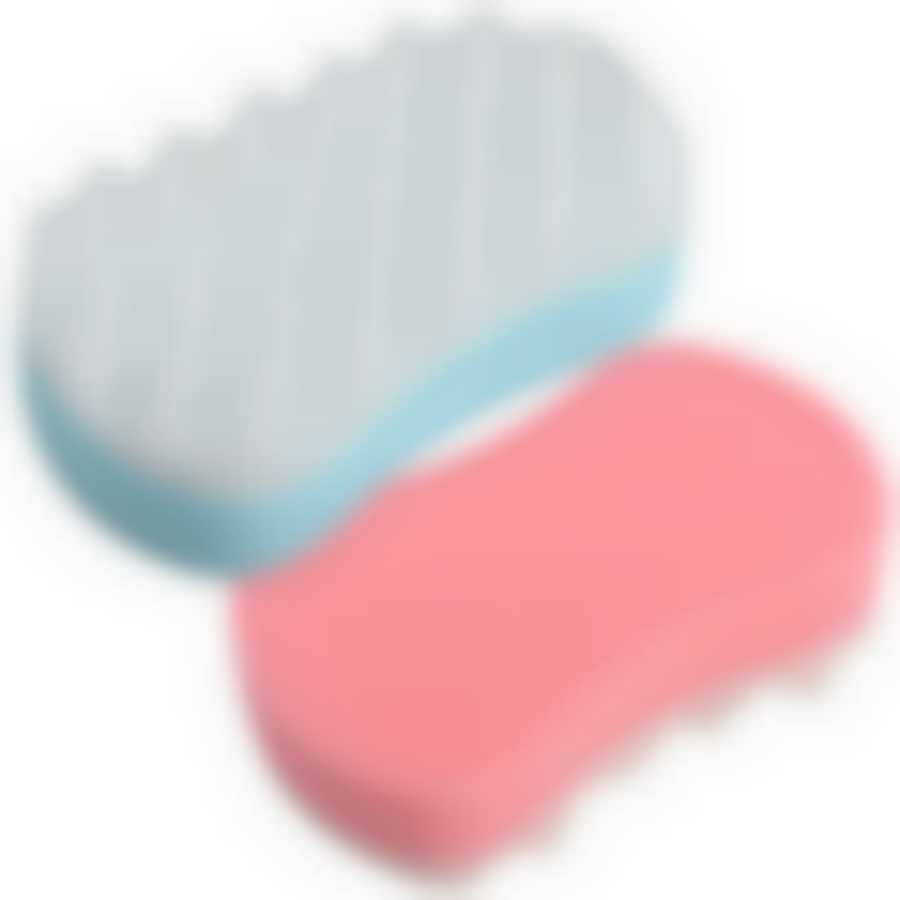 Губка массажная для тела. Размер 17,5х10х5 см 2 цв NEW