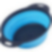 Дуршлаг силикон с ручками, СИНИЙ.MB