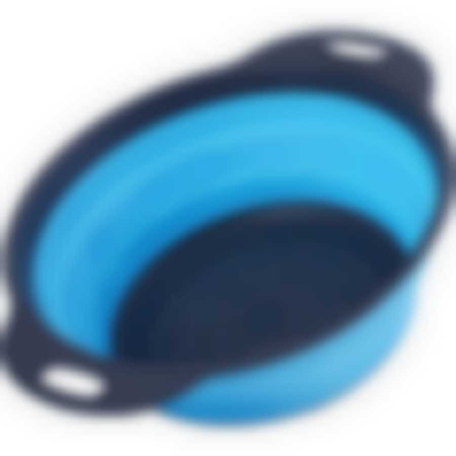 Дуршлаг силикон с ручками, СИНИЙ.MB