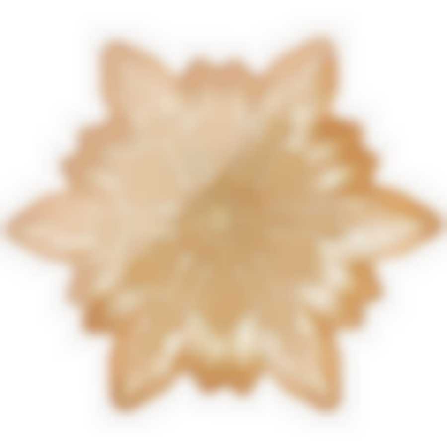 Блюдо Snow cristal gold 20см
