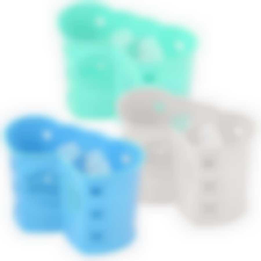 Подставка для столовых приборов. 2 секции. Размер 9х18х12см. 3цв. NEW