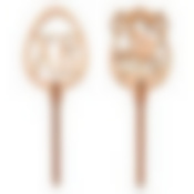 Топпер для кулича и пасхи "Пасхальная птичка". Набор 2шт. Размер 10,5х3,3х0,7 см NEW