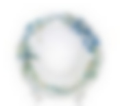 Тарелка обеденная "Акварельный букет" 23 см