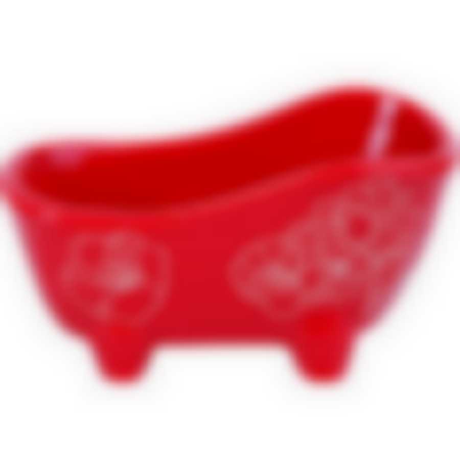 Подставка д/губки 150мл Красный УзорLR