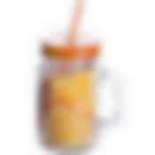 Кружка с крышкой и трубочкой 400мл