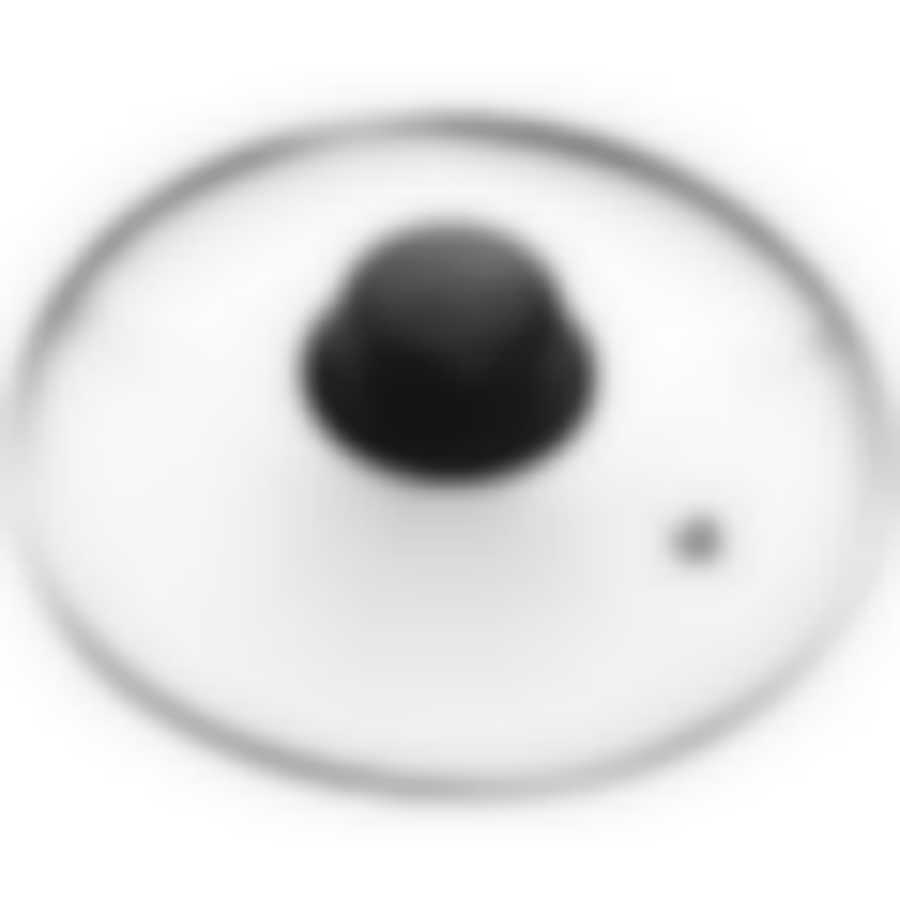 Крышка стеклянная с метал/обод 20см