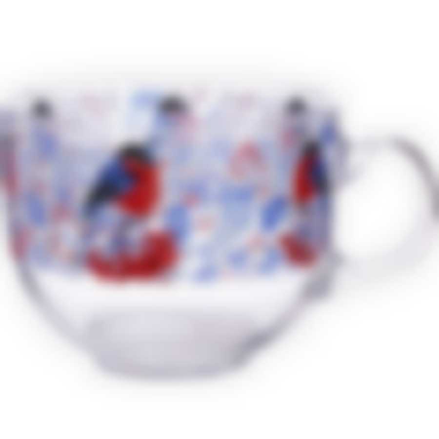 Кружка 480мл "Снегири на рябинке"