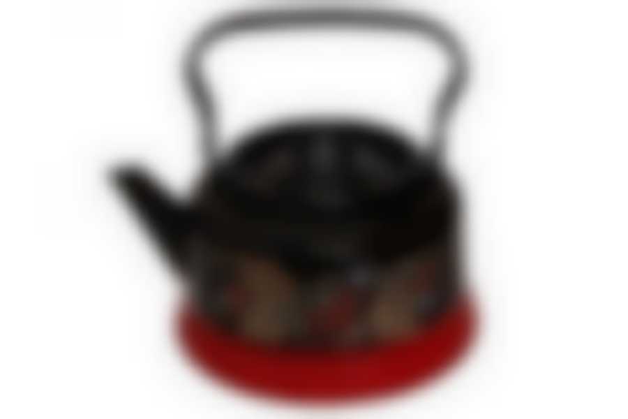 Чайник 3,5л с рисунком красно-черный