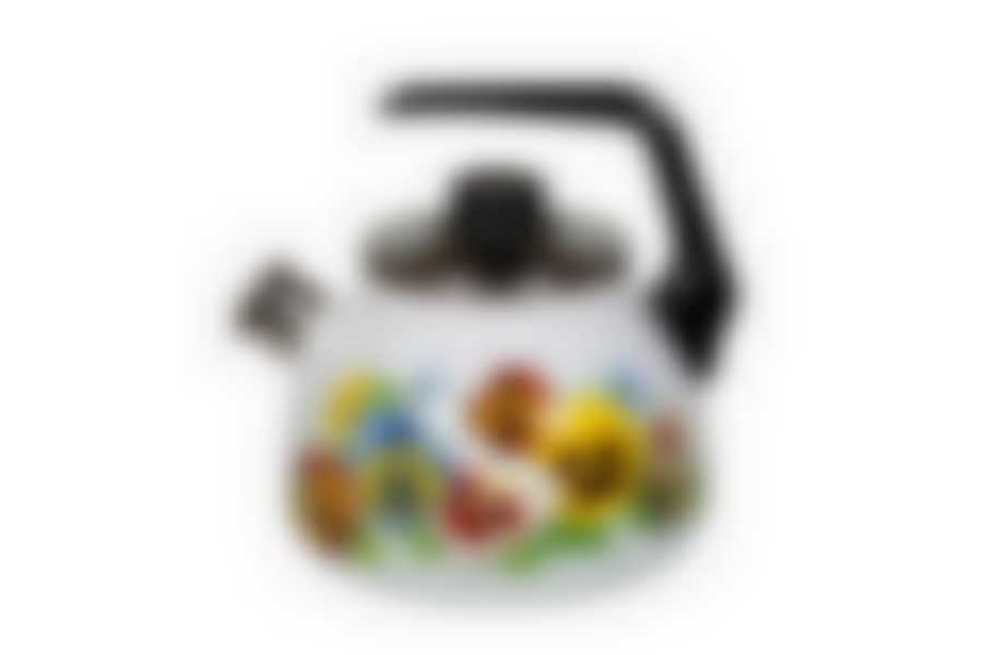 Чайник 3,0л со свистком Анютины глазки