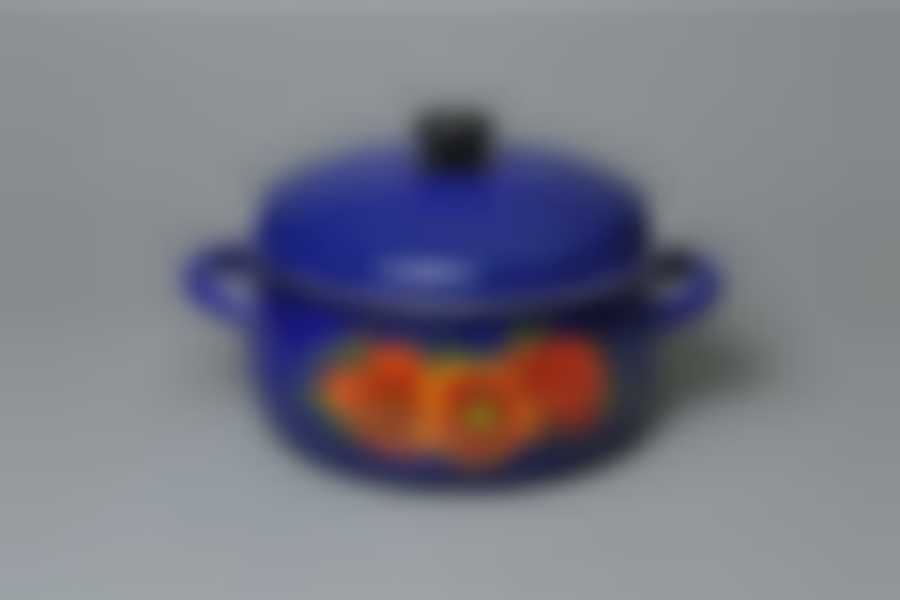 Кастрюля 4,0л сферическая с рисунком