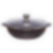 Жаровня литая 28см стеклянная крышка Сапфир ТМ Традиция, ТС9283