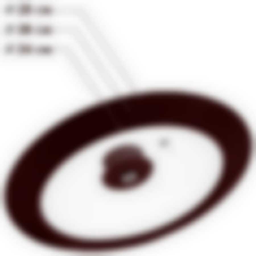 Крышка универсальная 24,26,28см коричневая TM Appetite, ZH24-28SSBR