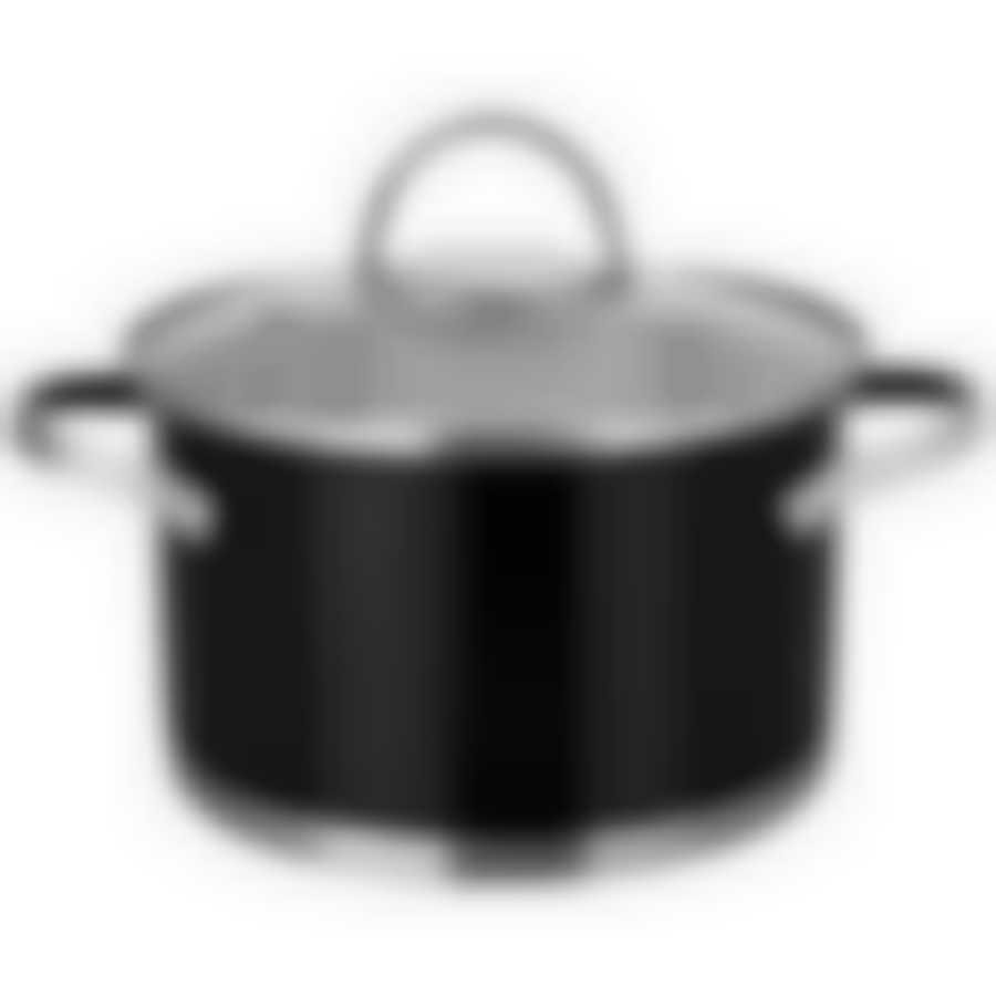 Кастрюля Amanda 2,4л черная ТМ Appetite, HU06243