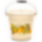 Ведро 12,0л с крышкой с рисунком, 1224/4