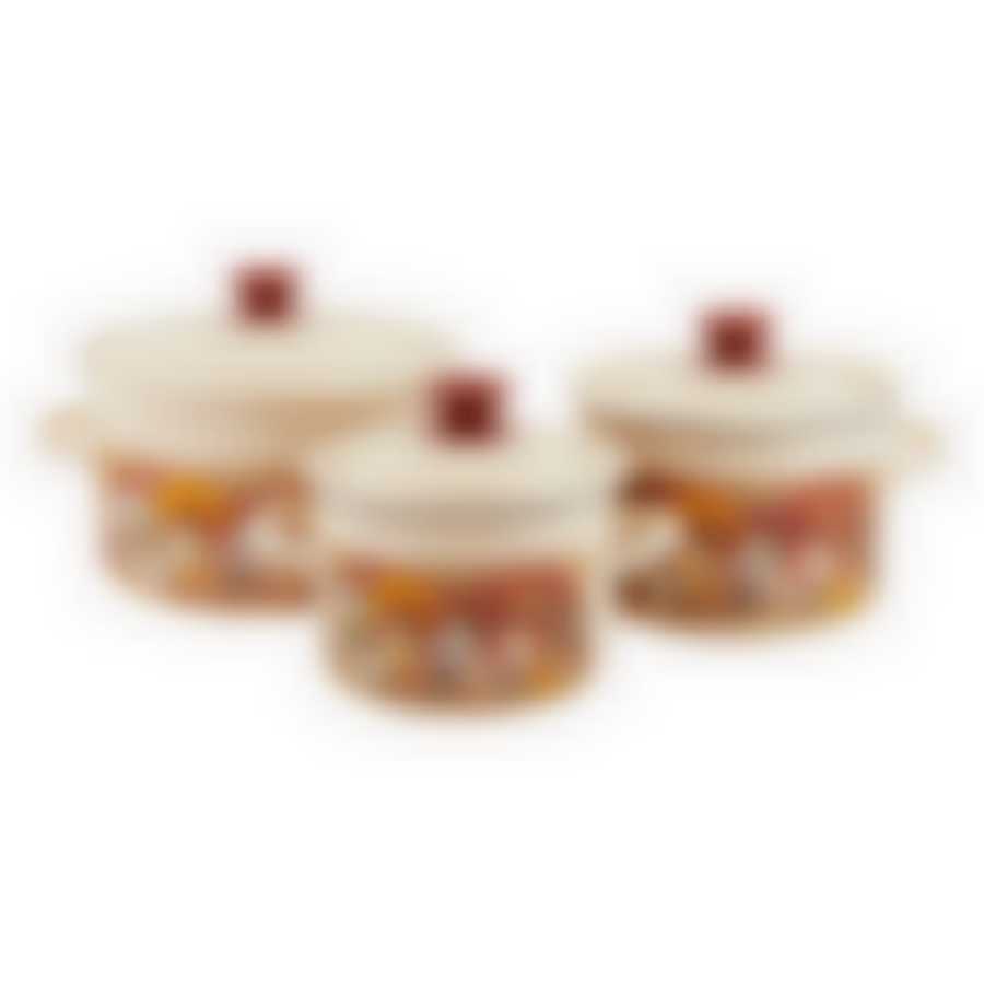 Набор 3 предмета Сельский мотив-1 слоновая кость, слоновый