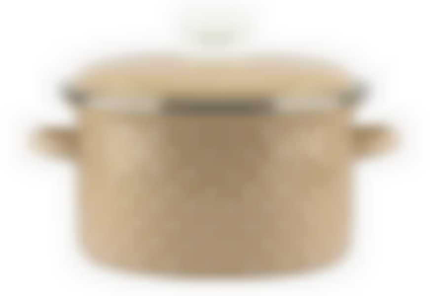 Кастрюля 3,0л бежевая Горох мелкий-К