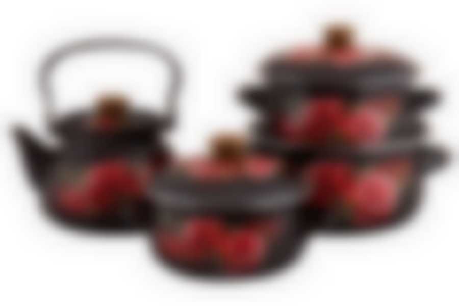 Набор 4 предмета Розалия коричневый, коричневый