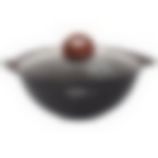 Казан литой 3,5л для плова стеклянная крышка Granit ultra original, кго37а