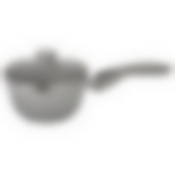 Ковш литой 1,5л съемная ручка стеклянная крышка Светлый мрамор ТМ KUKMARA, кмс0156а