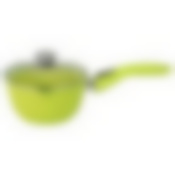 Ковш литой 1,5л стеклянная крышка Trendy style lime ТМ KUKMARA, к0156tsl